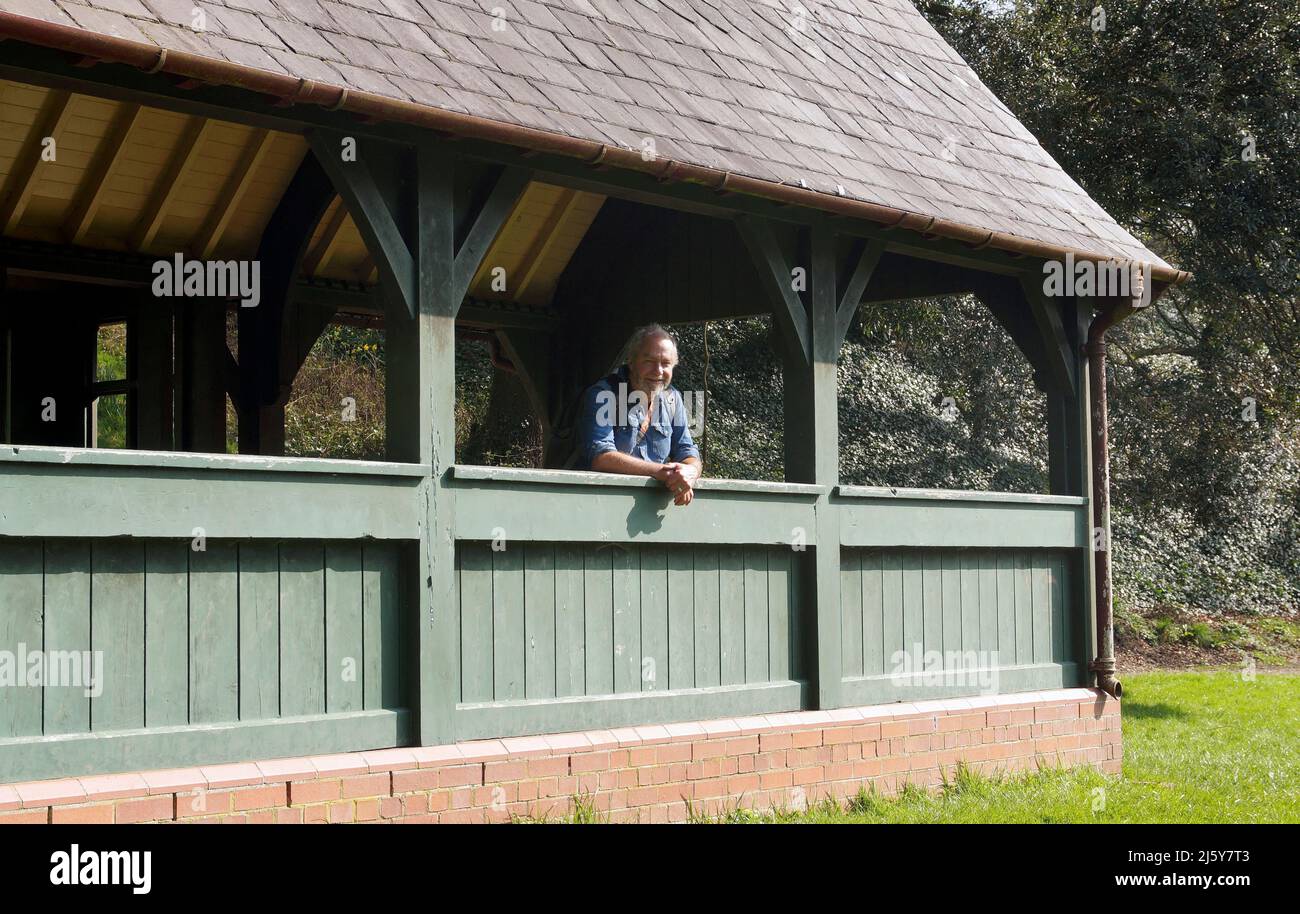 La Summer House al St Fagans National Museum of History, Cardiff, Galles del Sud. Un'altra volta si trova all'esterno del Castello di Cardiff. (Bute Park.) Foto Stock