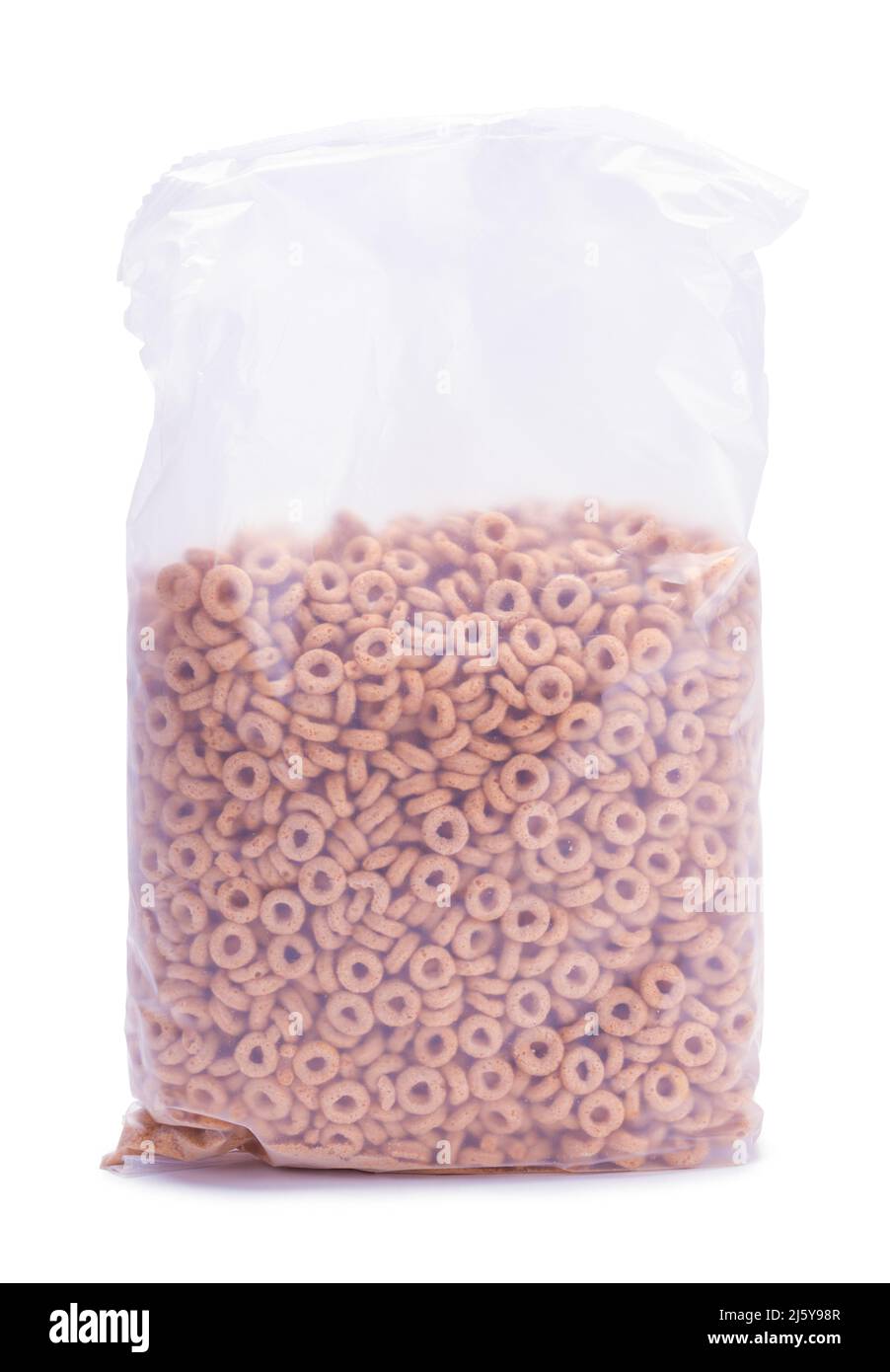 Sacchetto grande di cereali OAT Loop Cut out su bianco. Foto Stock