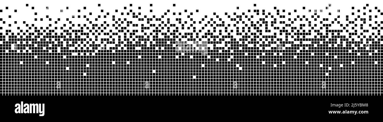 Pixel sfondo bianco e nero Illustrazione Vettoriale