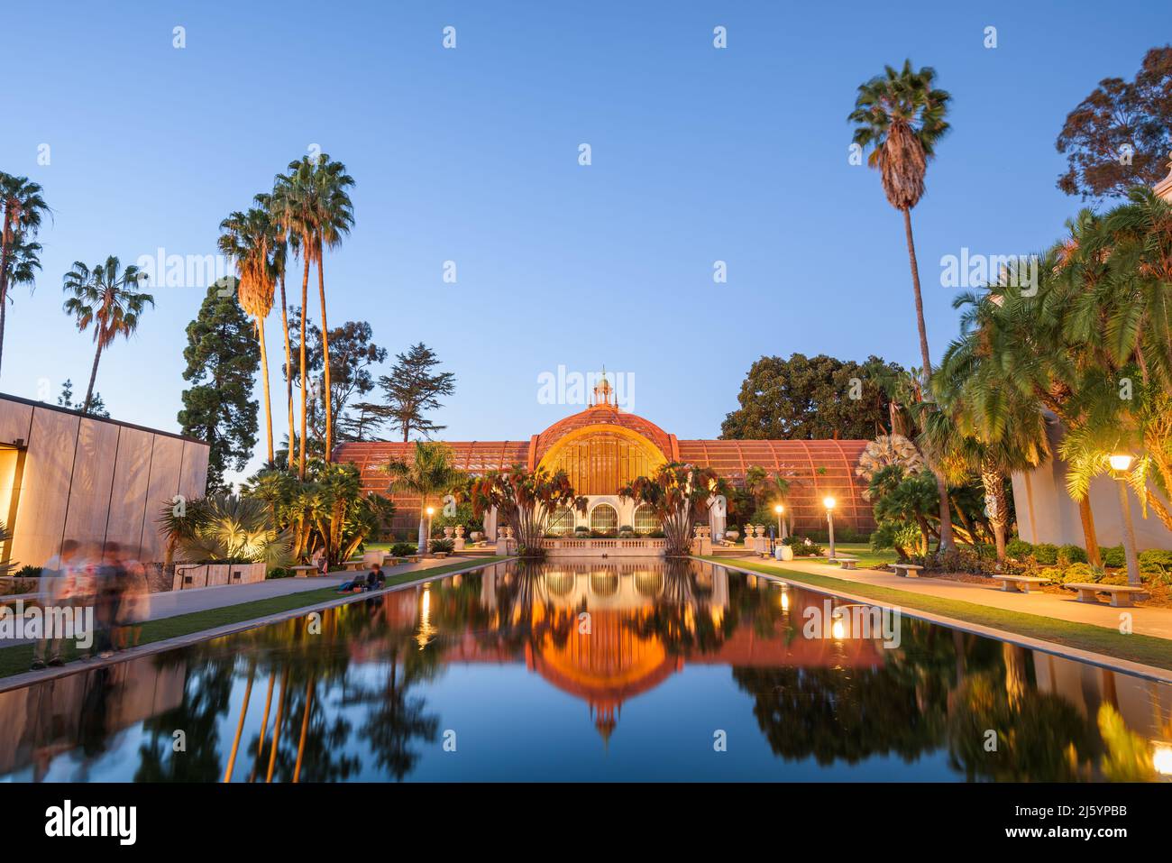 Architettura storica a San Diego, California, USA al crepuscolo. Foto Stock