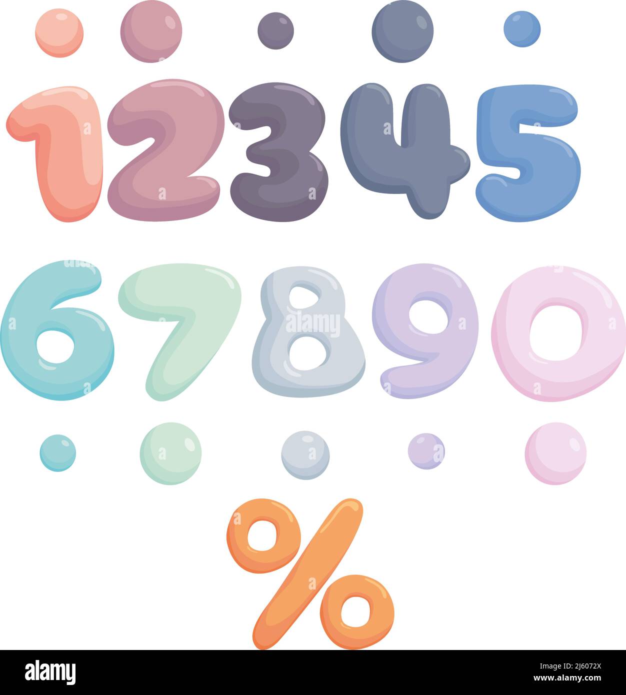 Colorati cartoni animati per bambini, modello di carta di compleanno. Illustrazione vettoriale Illustrazione Vettoriale