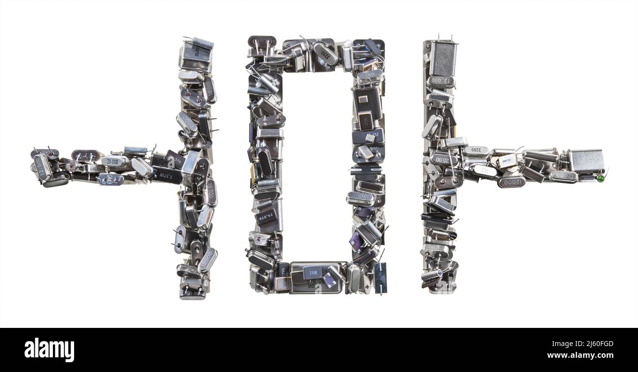 Simbolo elettronico dell'oscillatore a cristalli piezoelettrici. Icona grafica comune sullo schema elettrico. Molti dispositivi elettrici con elemento selettivo di frequenza. Foto Stock