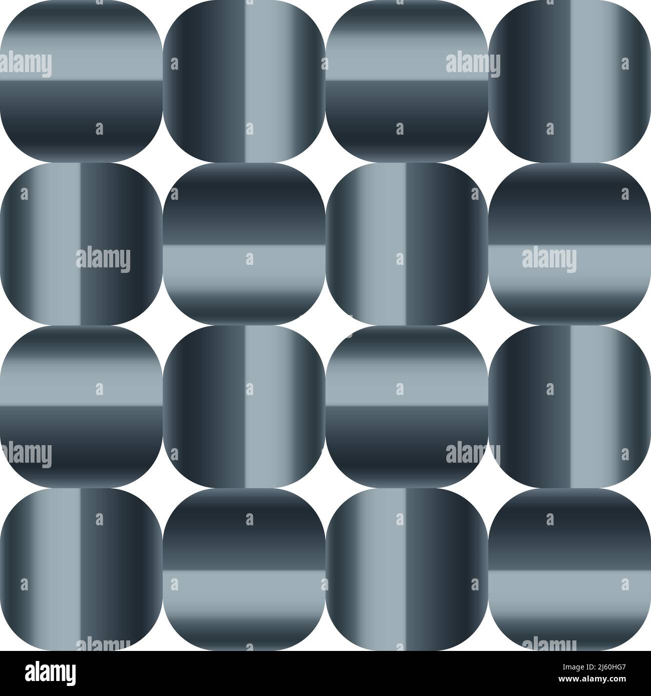 Il cubo rotondo astratto forma un motivo vettoriale senza giunture. Illustrazione Vettoriale