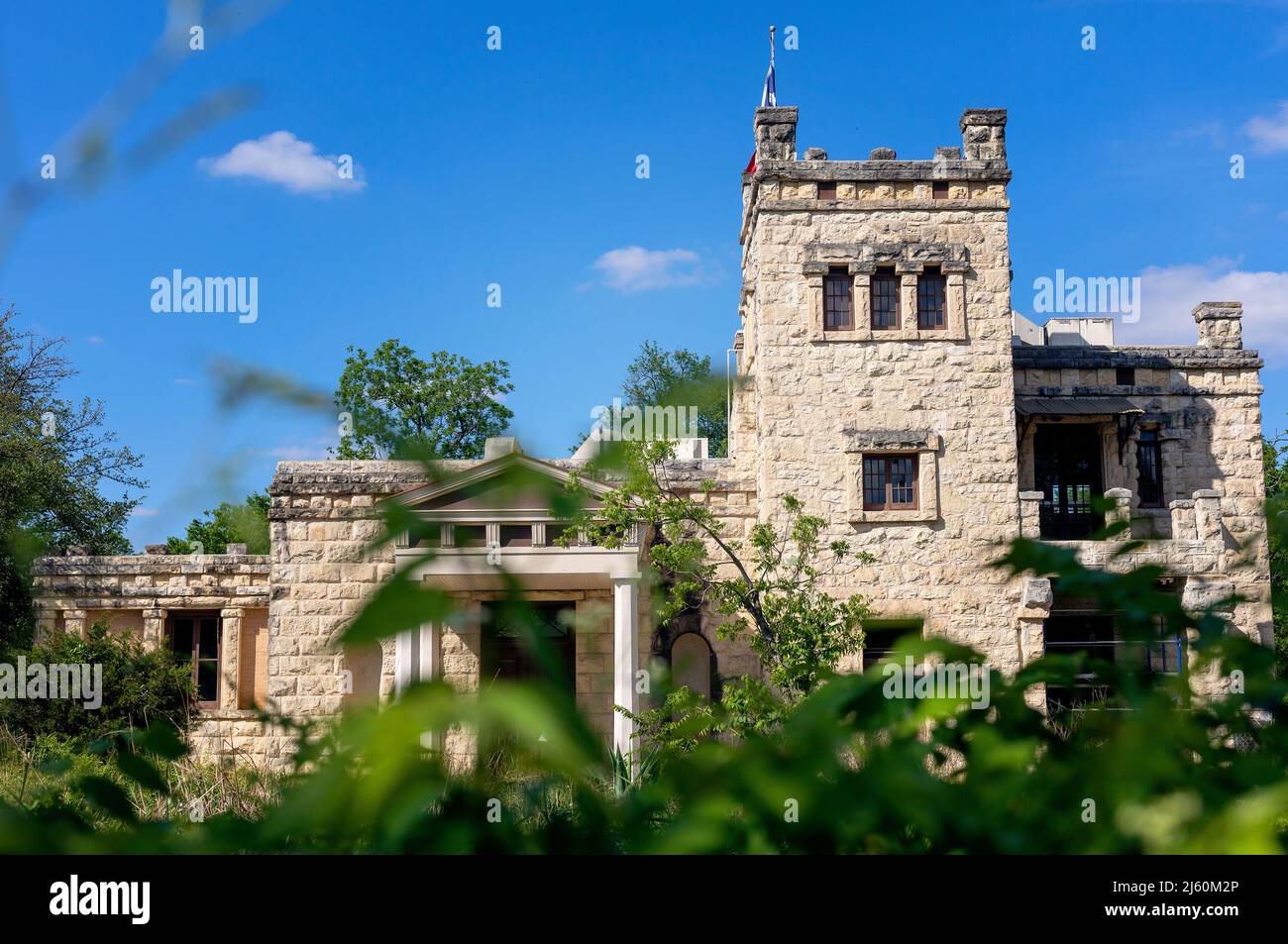 Elisabet Ney Museum di Austin, Texas; il museo Elisabet Ney è la casa storica e lo studio di Elisabet Ney, uno scultore tedesco. Foto Stock