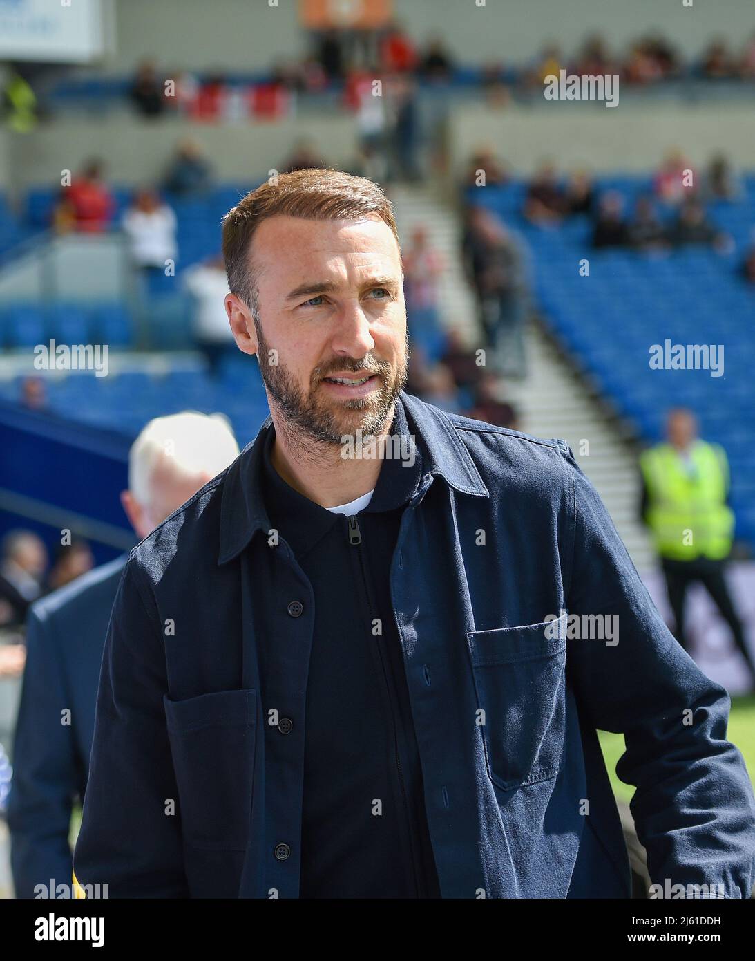 Ex giocatore e ora un pundit Glenn Murray durante la partita della Premier League tra Brighton e Hove Albion e Southampton all'American Express Community Stadium di Brighton, Regno Unito - 24th aprile 2022 - solo per uso editoriale. Nessun merchandising. Per le immagini Football si applicano restrizioni fa e Premier League inc. Nessun utilizzo di Internet/cellulare senza licenza FAPL - per i dettagli contattare Football Dataco Foto Stock