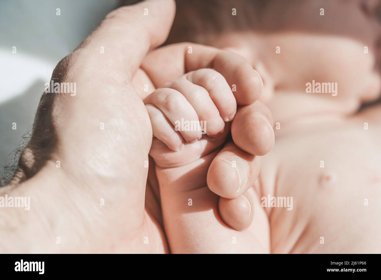 Immagini Stock - Bambino Con La Mano Protezione E Sicurezza Con Le Dita  Papà Isolare In Background.. Image 11475516