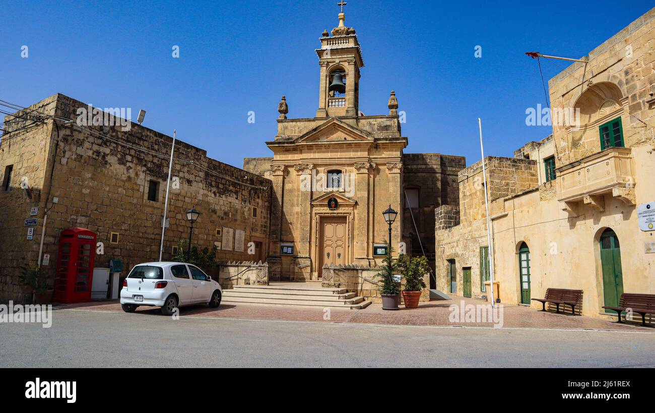 Chiesa di Santa Lucija, Santa Lucija, Gozo Foto Stock