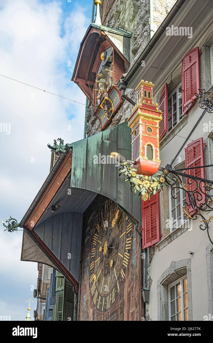 Icona della Torre Rossa, Soletta, Svizzera Foto Stock