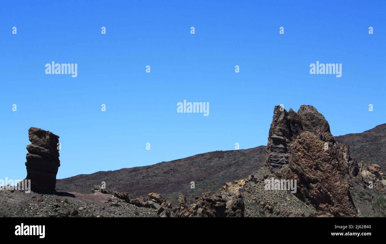Roque Cinchado nel Parco Nazionale del Teide Foto Stock