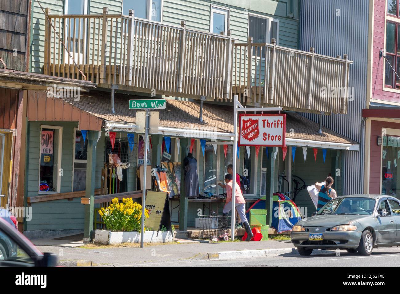 Salvation Army Thrift Store Ketchikan Alaska Shop Exterior Foto Stock