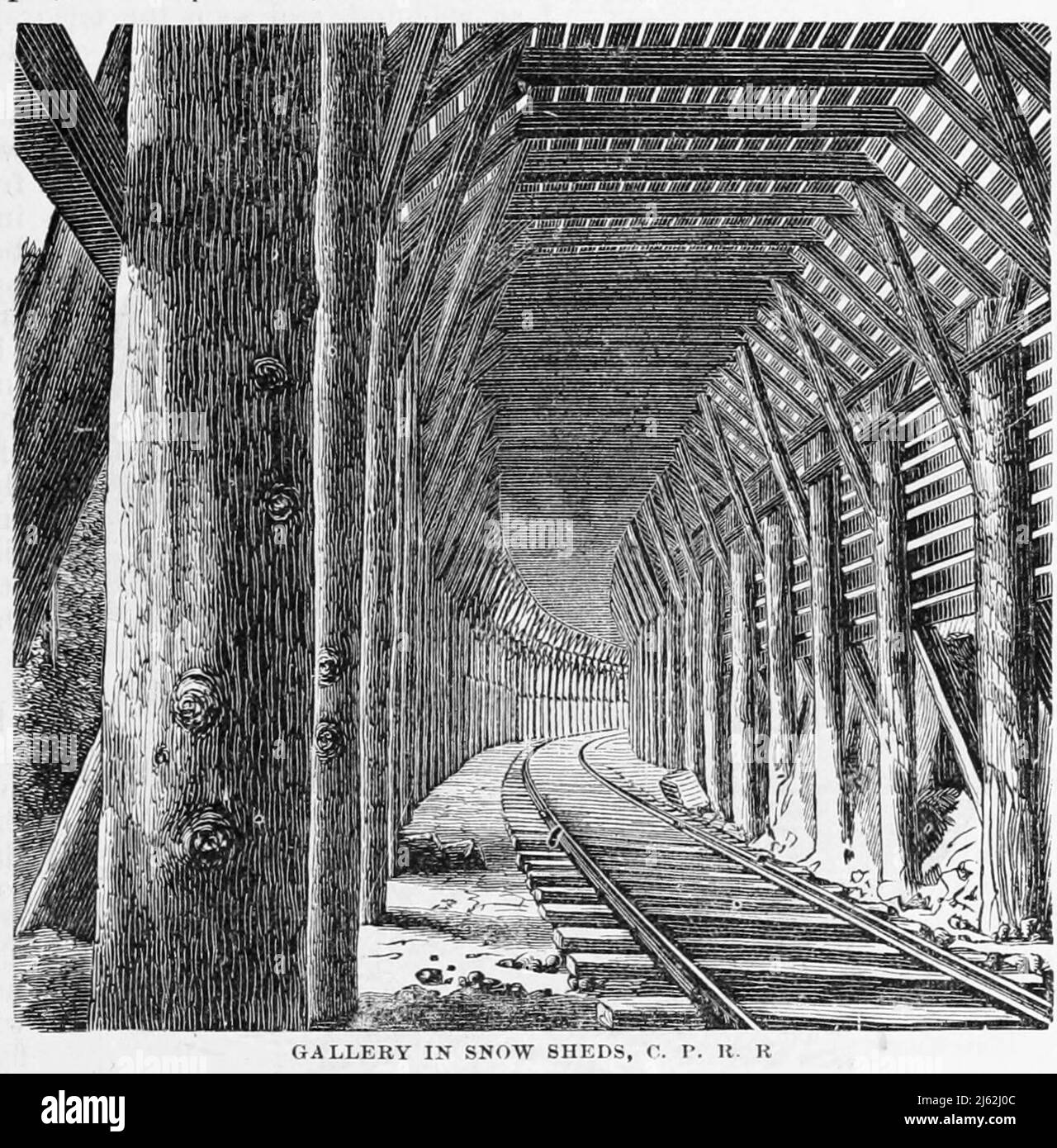 Dal libro il turista del Pacifico : guida trans-continentale illustrata di Adams & Bishop di viaggio, dall'Atlantico all'Oceano Pacifico : Contenente descrizioni complete delle rotte ferroviarie in tutto il continente, tutte le località turistiche e luoghi di maggior nota paesaggio in Estremo Ovest, anche di tutte le città, città, villaggi, fortezze degli Stati Uniti, sorgenti, laghi, montagne, itinerari di viaggio estivo, le migliori località per la caccia, la pesca, lo sport, e il divertimento, con tutte le informazioni necessarie per il viaggiatore di piacere, minatore, colono, o uomo d'affari: una guida completa del viaggiatore di Foto Stock