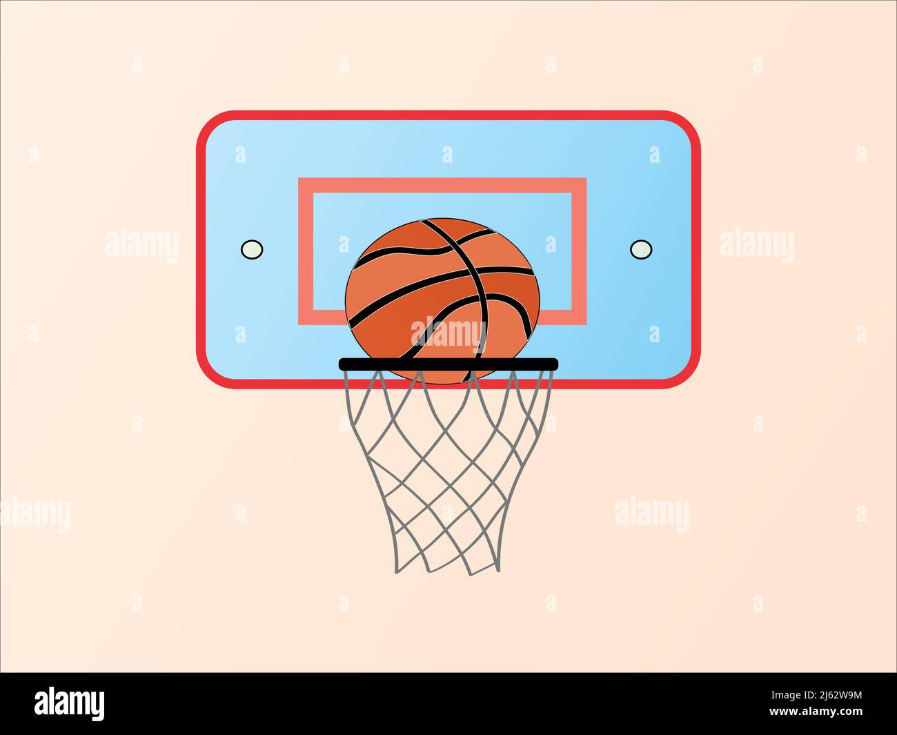 illustrazione di basket in cerchio,illustrazione di scorta Illustrazione Vettoriale