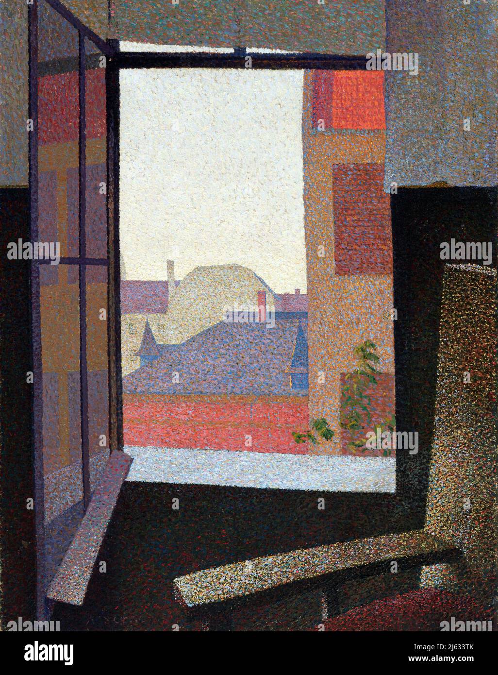 Arte - Pittura Arthur Segal - Vista dalla finestra (1930) Foto Stock