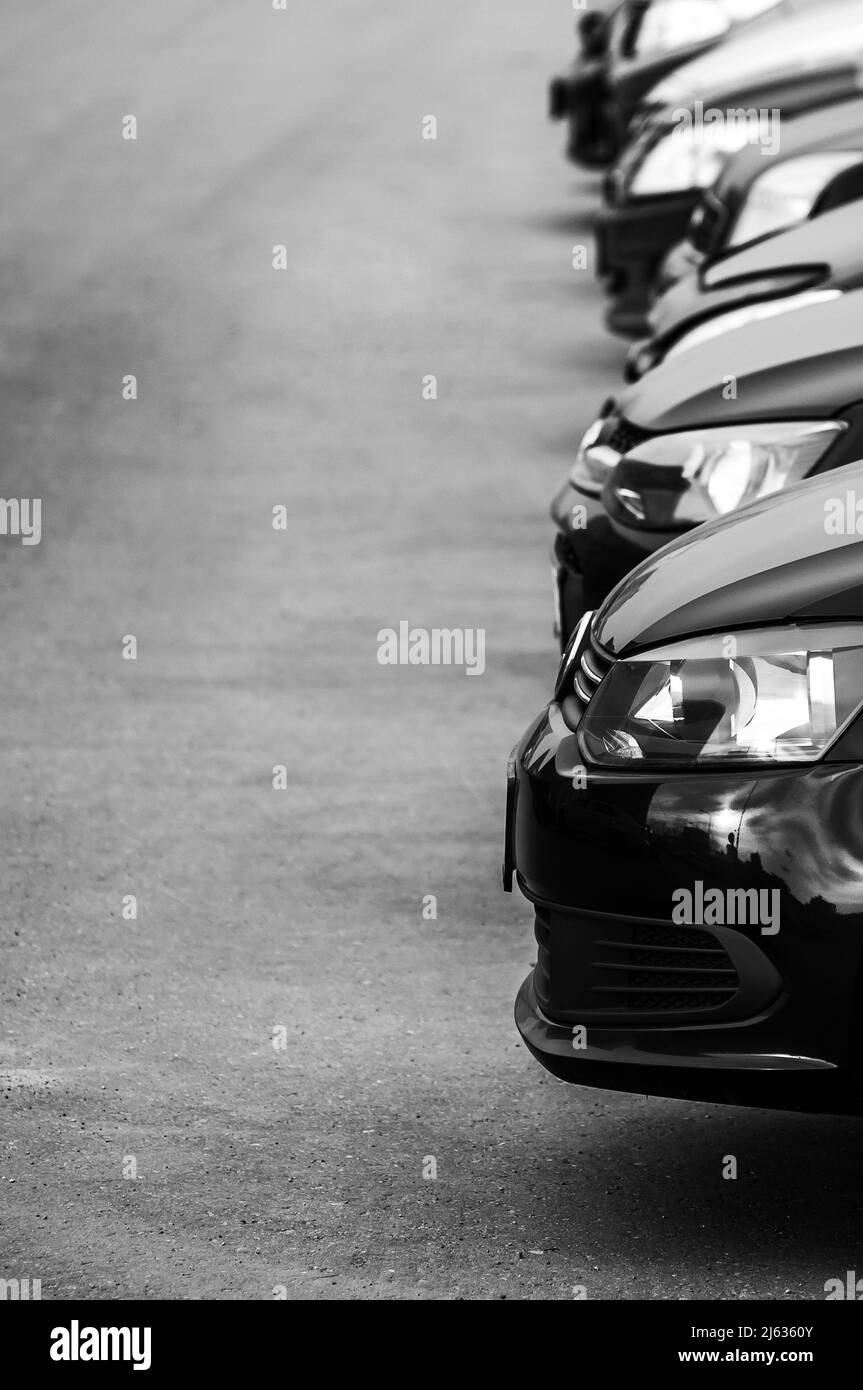 Parcheggio all'aperto Foto Stock