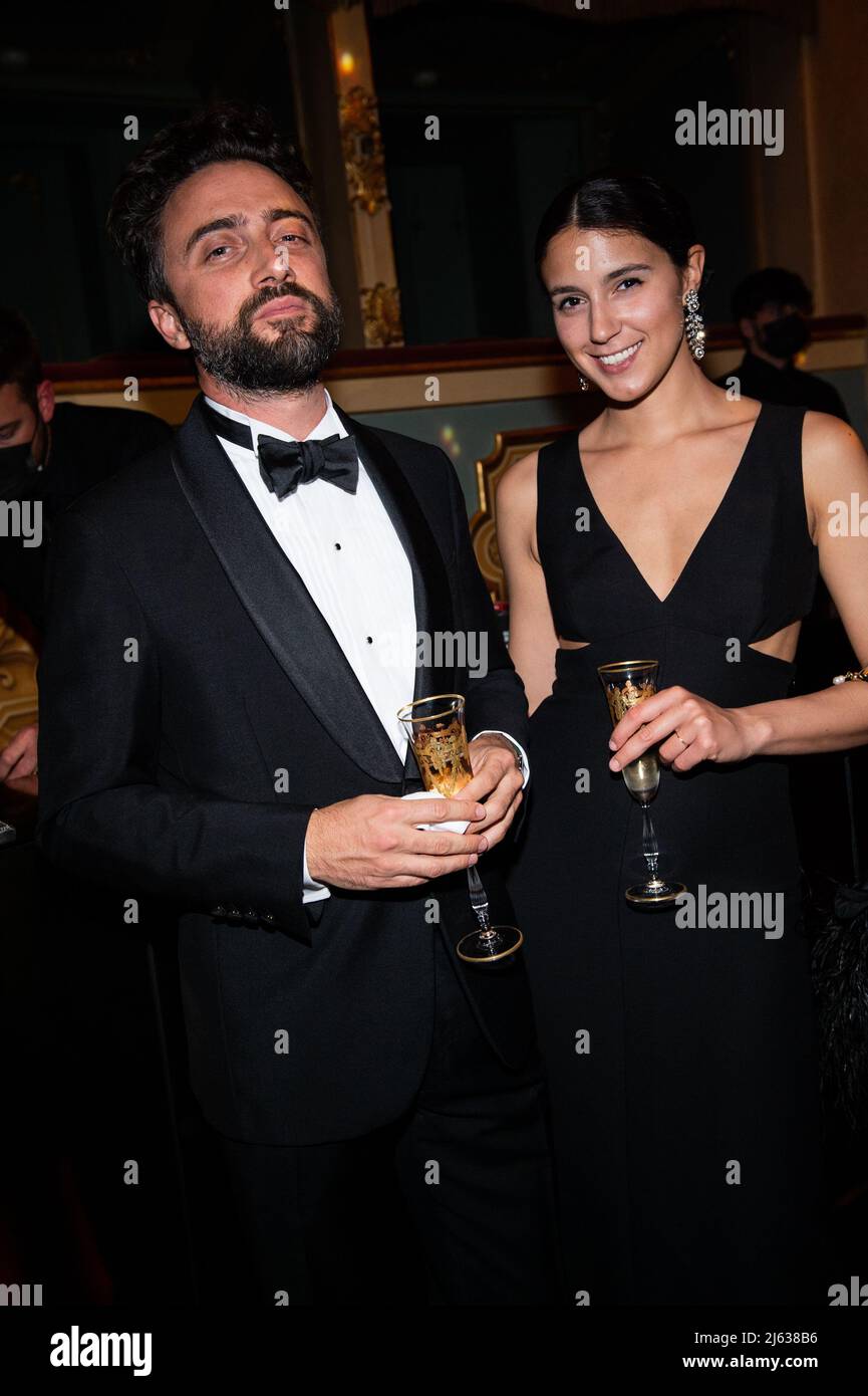 Giulio Borbon , Giulia Castaldini 59th Biennale di Venezia - esposizione Internazionale d'Arte Dior & Venetian Heritage Opera Ball - persone parte 1 Venezia, Italia 23rd Aprile 2022 (Photo by SGP/Sipa USA)Italia id 127288_011 non esclusivo Foto Stock