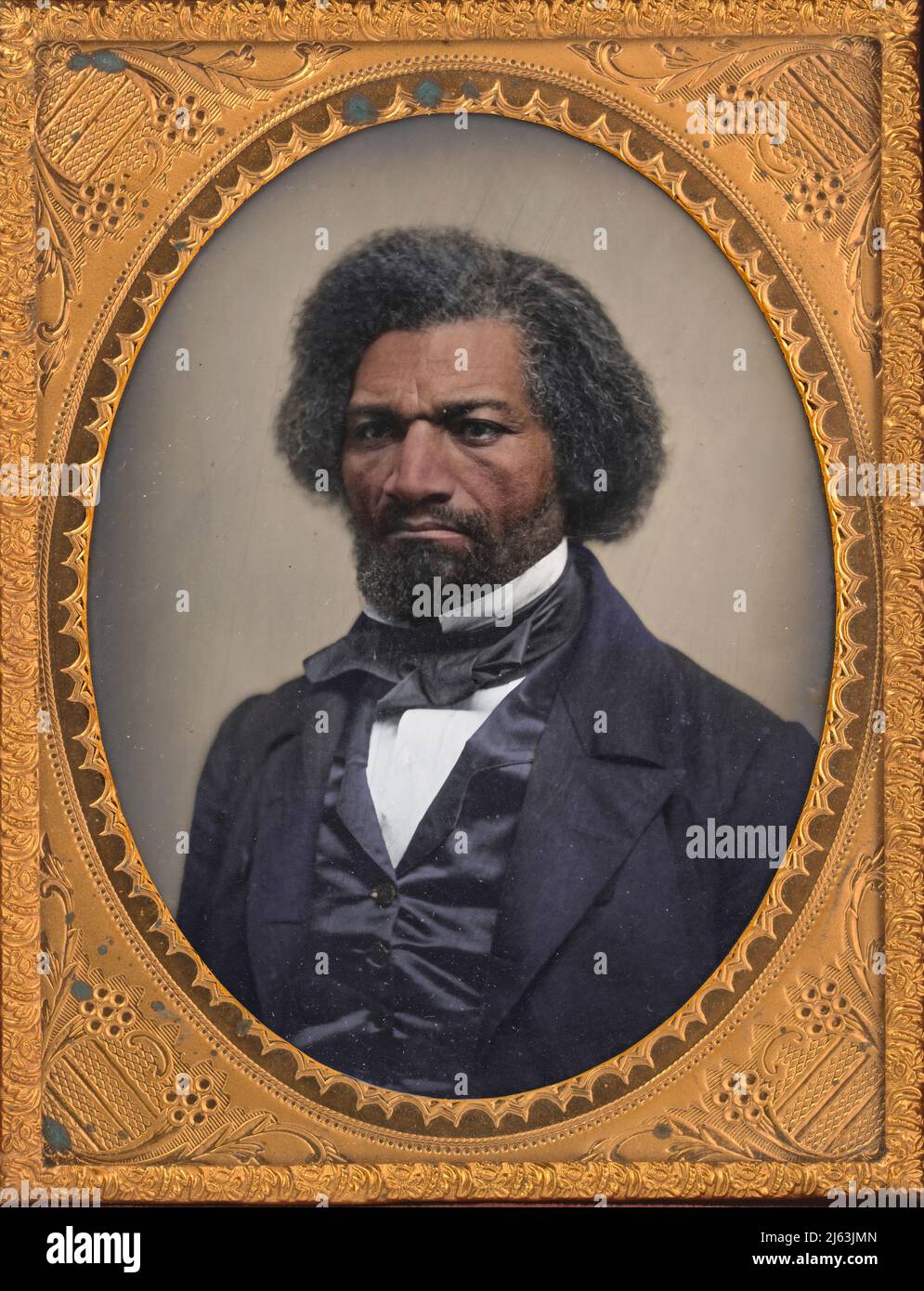 Frederick Douglass nel 1856, circa 38 anni di età. Foto Stock