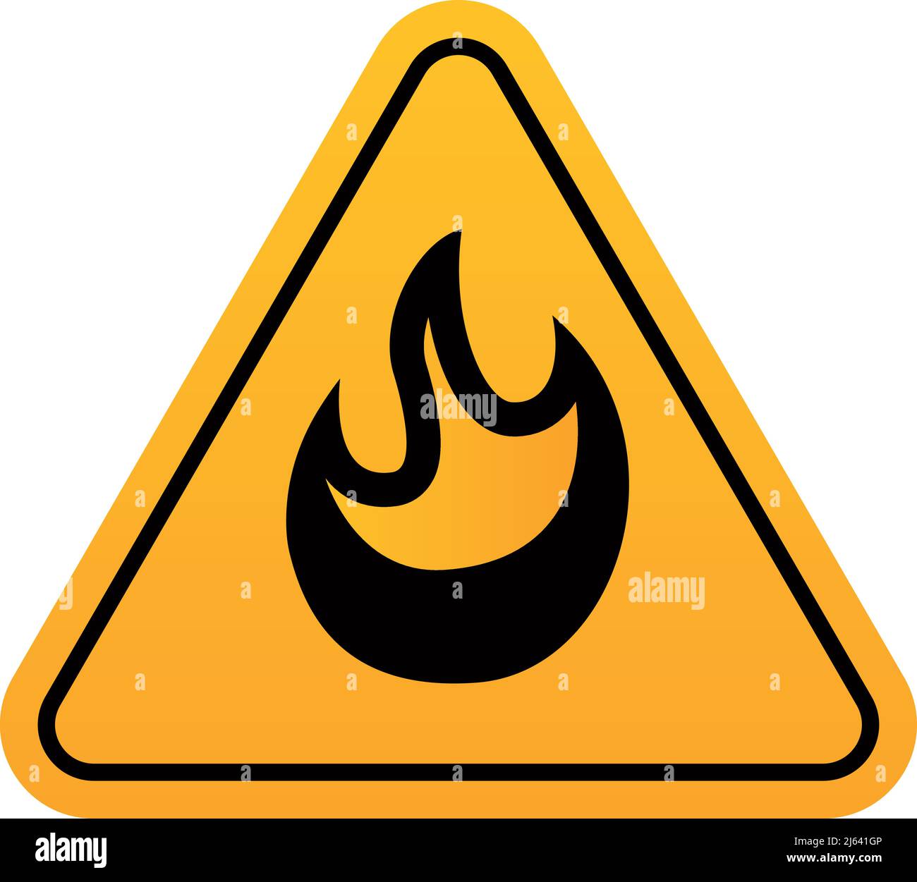 Cartello Pericolo Rischio Incendio 300x400 Mm – Plastica Rigida 1 Mm, Conforme EN ISO 7010, Nero/giallo