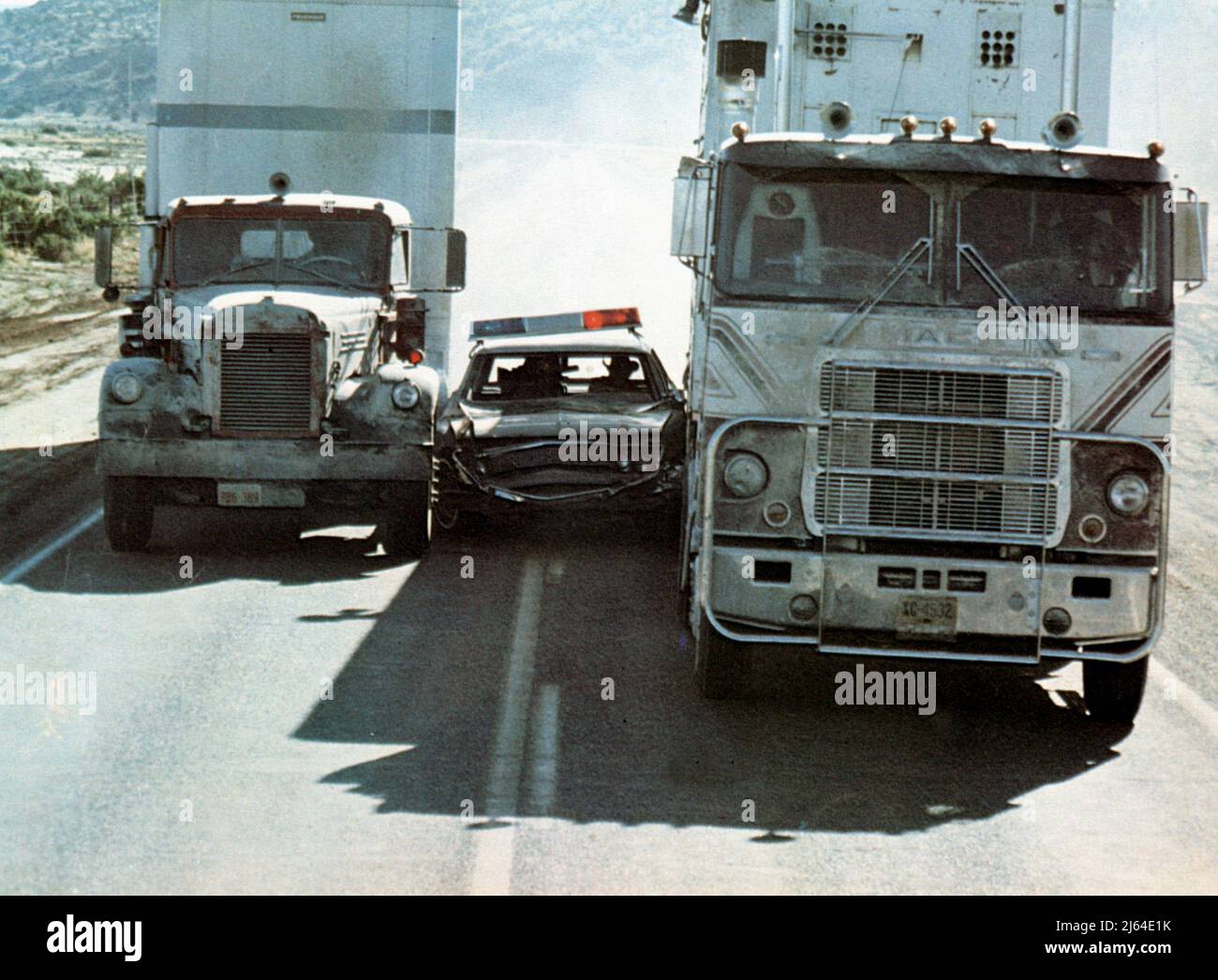 POLIZIA INSEGUIMENTO SCENA, CONVOGLIO, 1978 Foto Stock