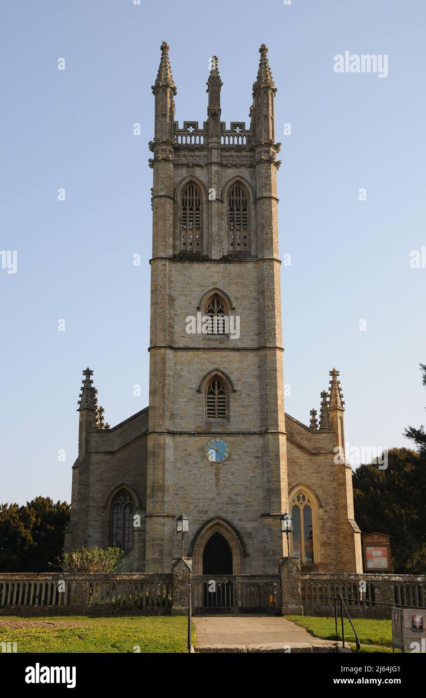 Chiesa di tutti i Santi, Churchill, Oxfordshire Foto Stock