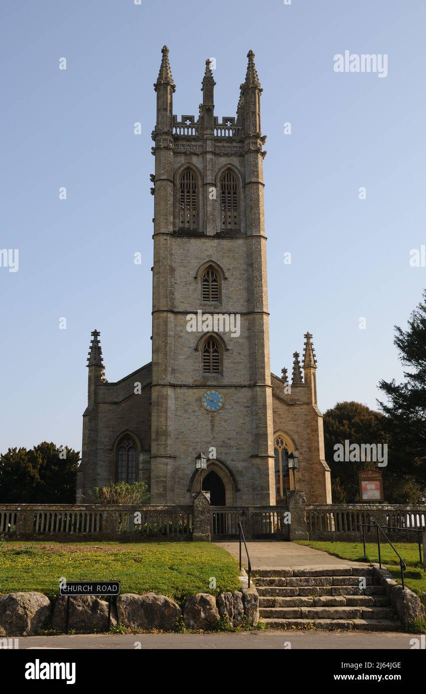 Chiesa di tutti i Santi, Churchill, Oxfordshire Foto Stock