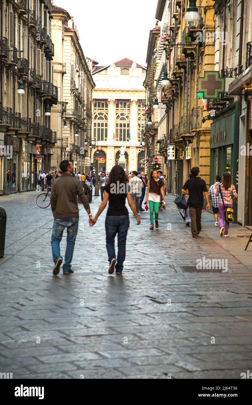 Turin via garibaldi immagini e fotografie stock ad alta