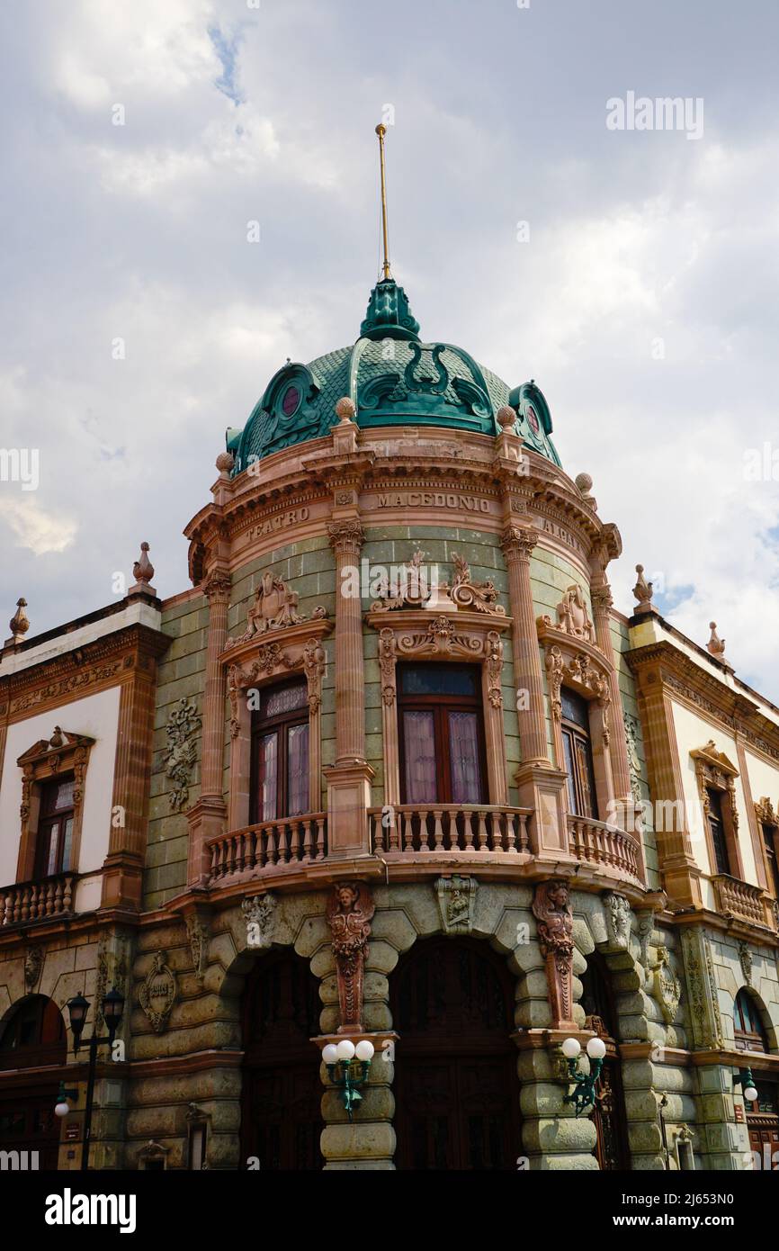 TEATRO MACEDONIO Alcalá, (Teatro Macedonio Alcala), Oaxaca de Juárez City, Oaxaca, Messico Foto Stock