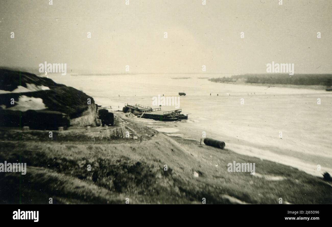 Seconda Guerra Mondiale WW2 soldati tedeschi invadono URSS - 08 marzo 1942, wehrmacht - operazione Barbarossa - soldati tedeschi a Mykolaiv, Ucraina, Crimea Foto Stock