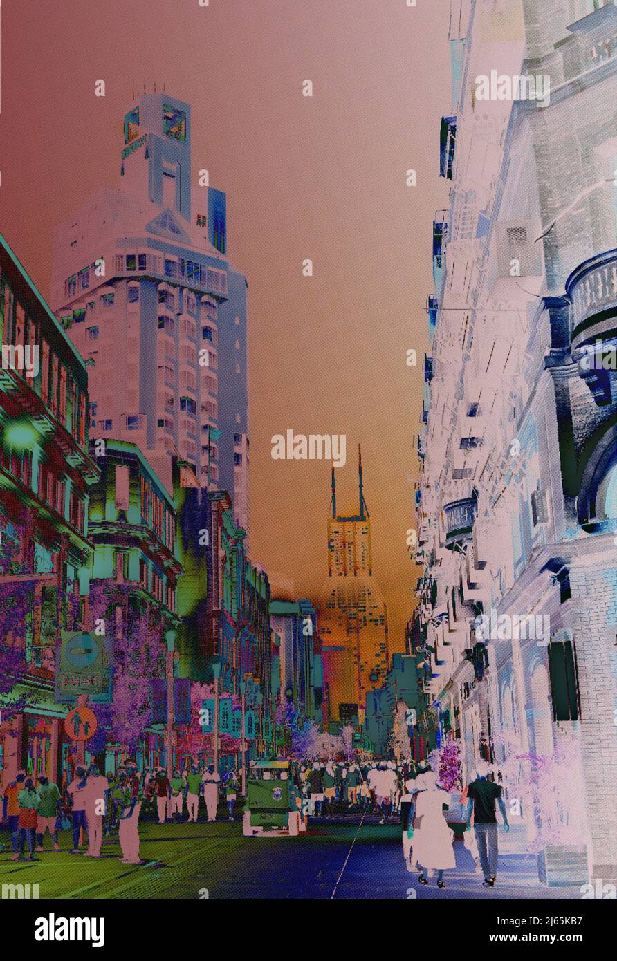 Illustrazione dell'implementazione del computer Foto Stock