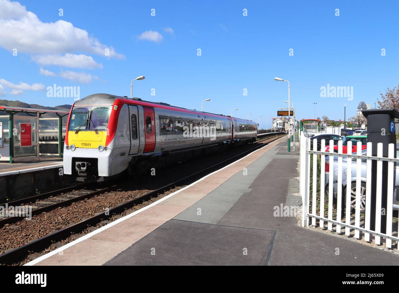 Deganwy stazione ferroviaria strada Conwy Galles del Nord Foto Stock