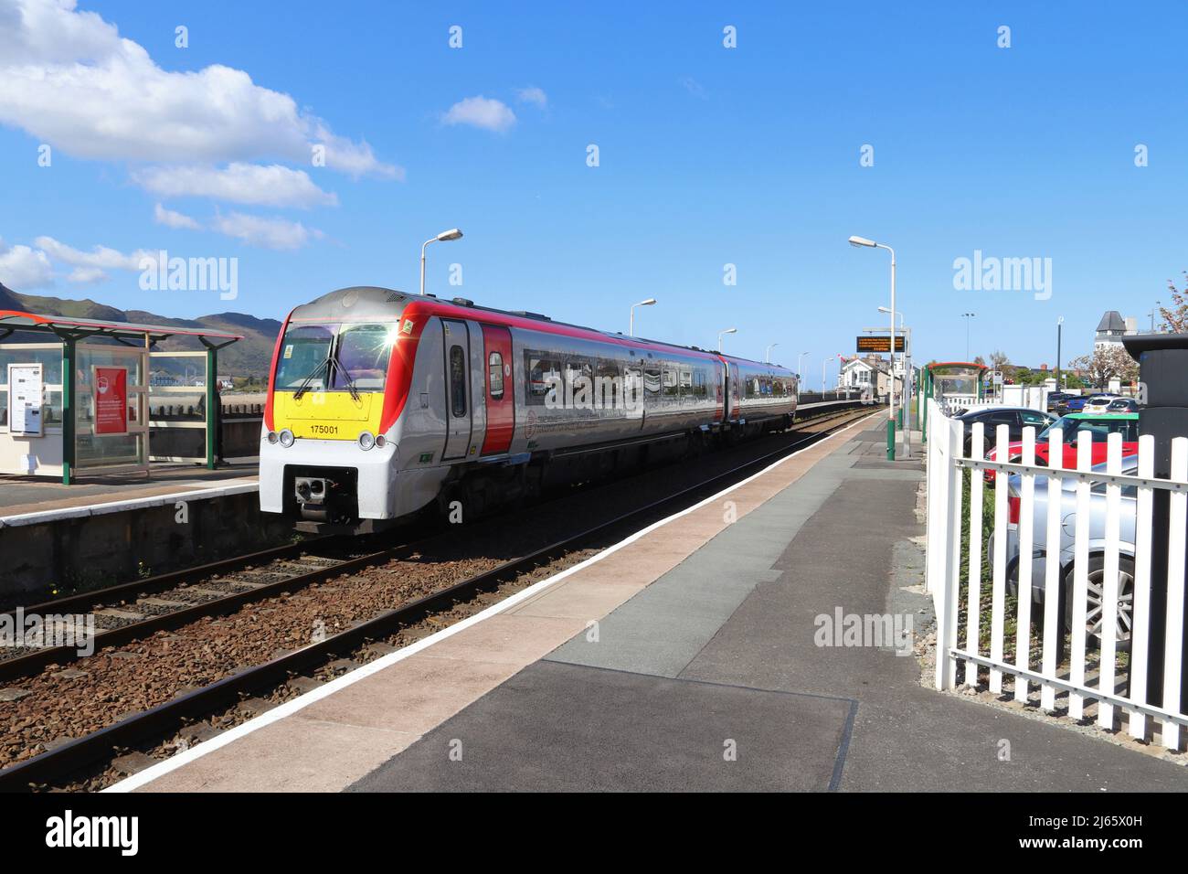 Deganwy stazione ferroviaria strada Conwy Galles del Nord Foto Stock