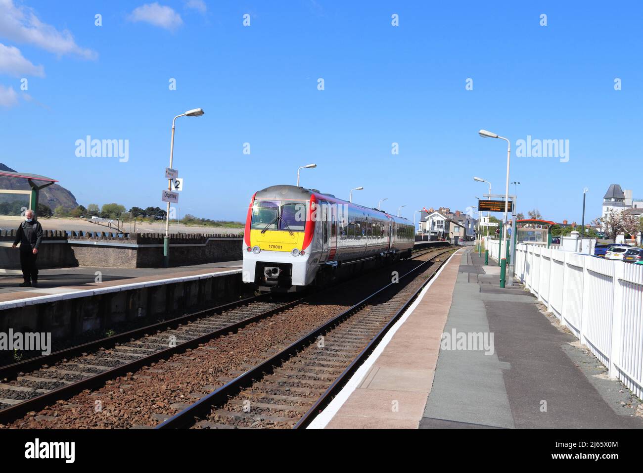 Deganwy stazione ferroviaria strada Conwy Galles del Nord Foto Stock