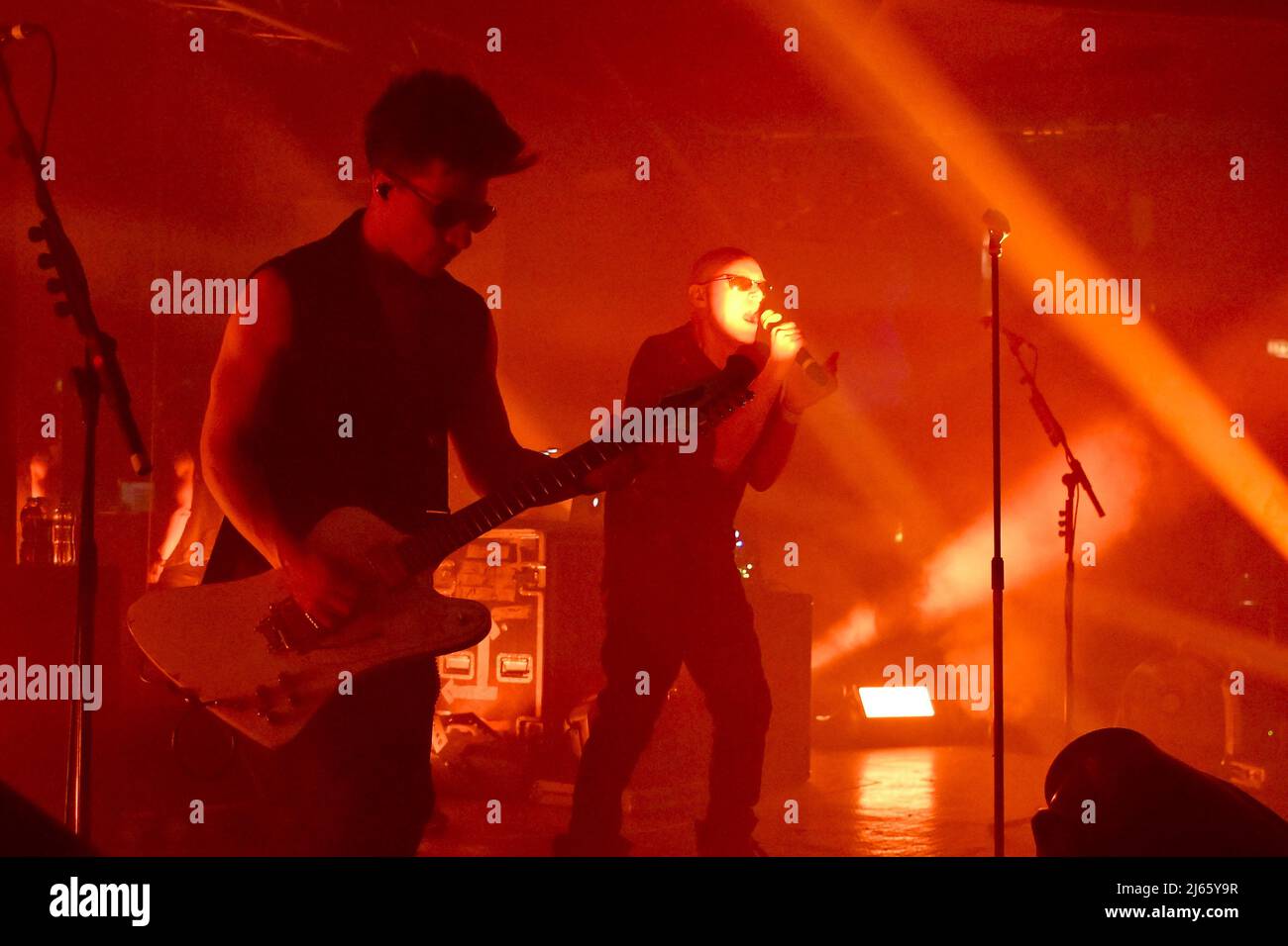 Andrew Eldritch durante il concerto delle Suore della Misericordia del 27th aprile 2022 presso l'Orion Club di Ciampino. Foto Stock