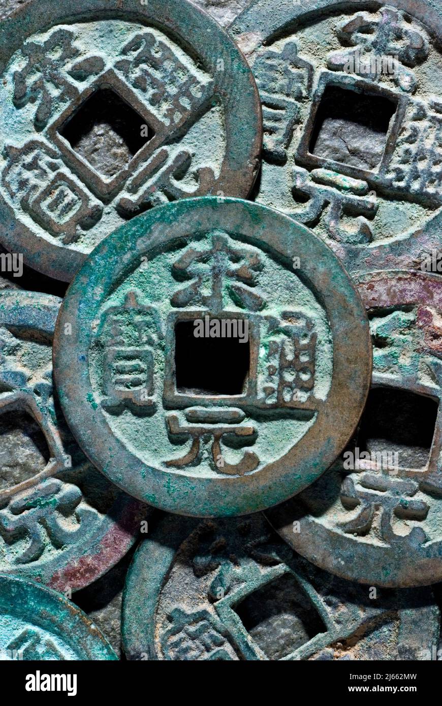 Monete di canzoni settentrionali dell'imperatore Taizu Foto Stock