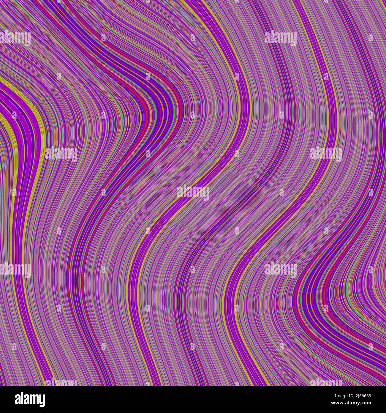Magenta colorato minimalistico sfuma lo sfondo di linee ondulate, strisce Foto Stock