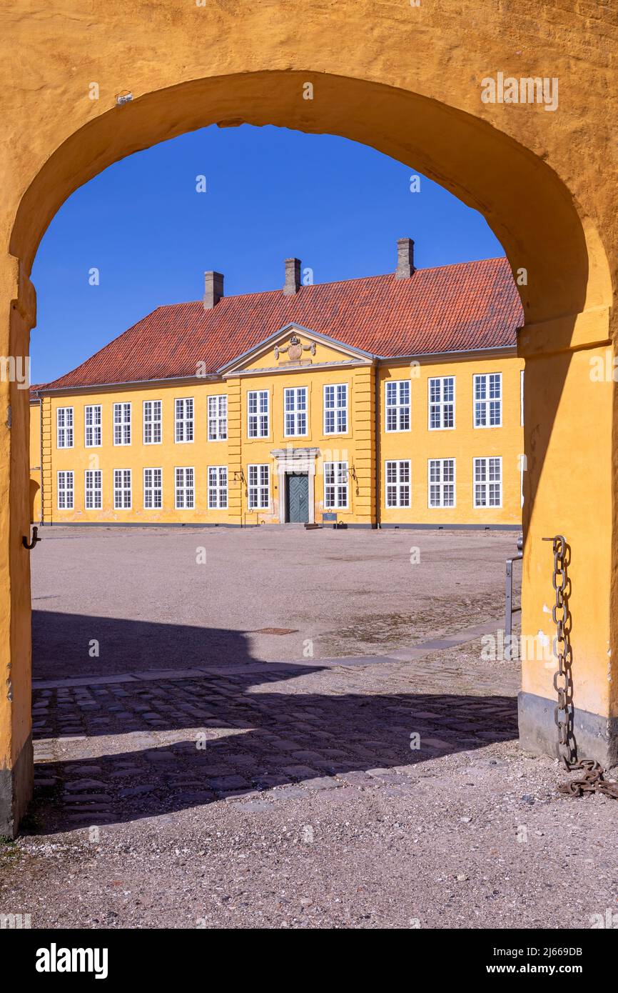 Roskilde Mansion (danese: DET Gule Palæ), Roskilde Palace, Roskilde, Danimarca Foto Stock