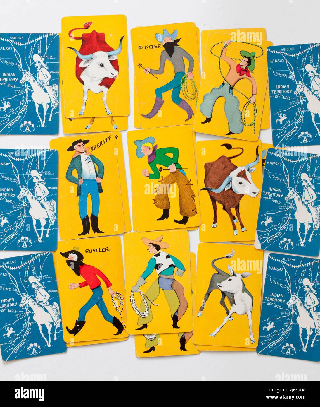 Carte da gioco Trail Drive Foto Stock