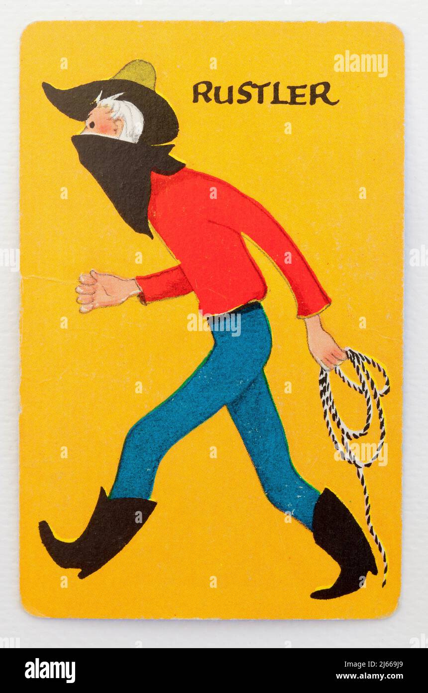 Trail Drive Playing Card - The Rustler Foto Stock