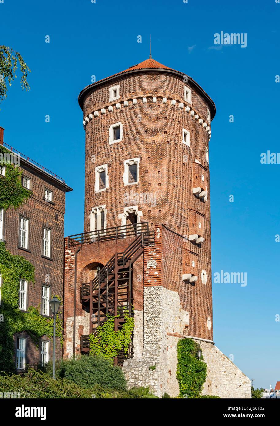 Torre Baszta Sandomierska, Castello reale di Wawel, Cracovia, Polonia Foto Stock