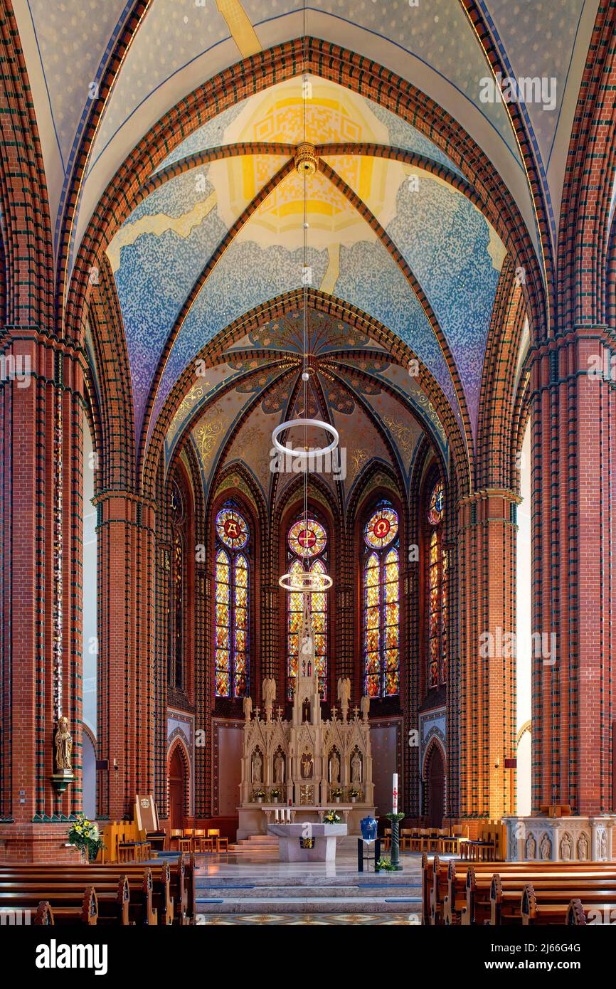 Jakobus, QR-Code Deckengemaelde von Helge Warme, Goerlitz, Sachsen, Deutschland Foto Stock