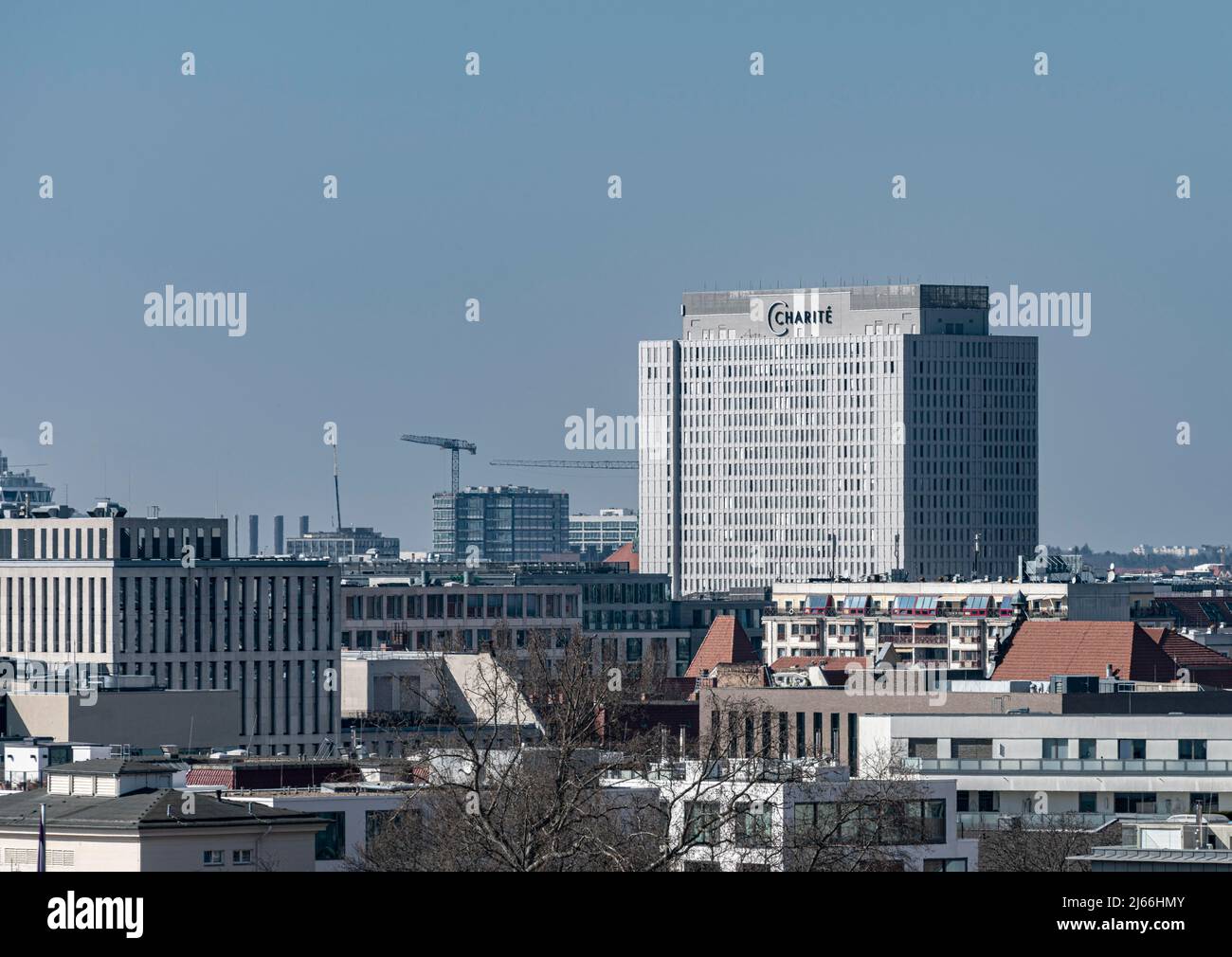 Charite, Bettenhochhaus, Mitte, Berlino, Germania Foto Stock