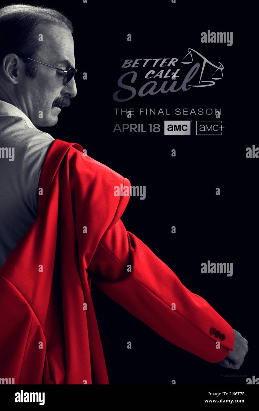 Poster, 'Better Call Saul ' Stagione 6 (2022). Photo credit: AMC/Sony  Pictures Television Foto stock - Alamy