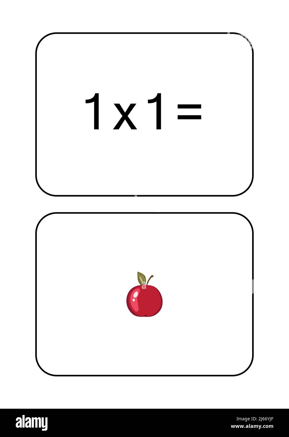 Tabella di moltiplicazione di 1. Scheda matematica con un esempio, disegno. Quadrato di moltiplicazione, illustrazione vettoriale. Prodotto stampato, striscione, tabella per Illustrazione Vettoriale