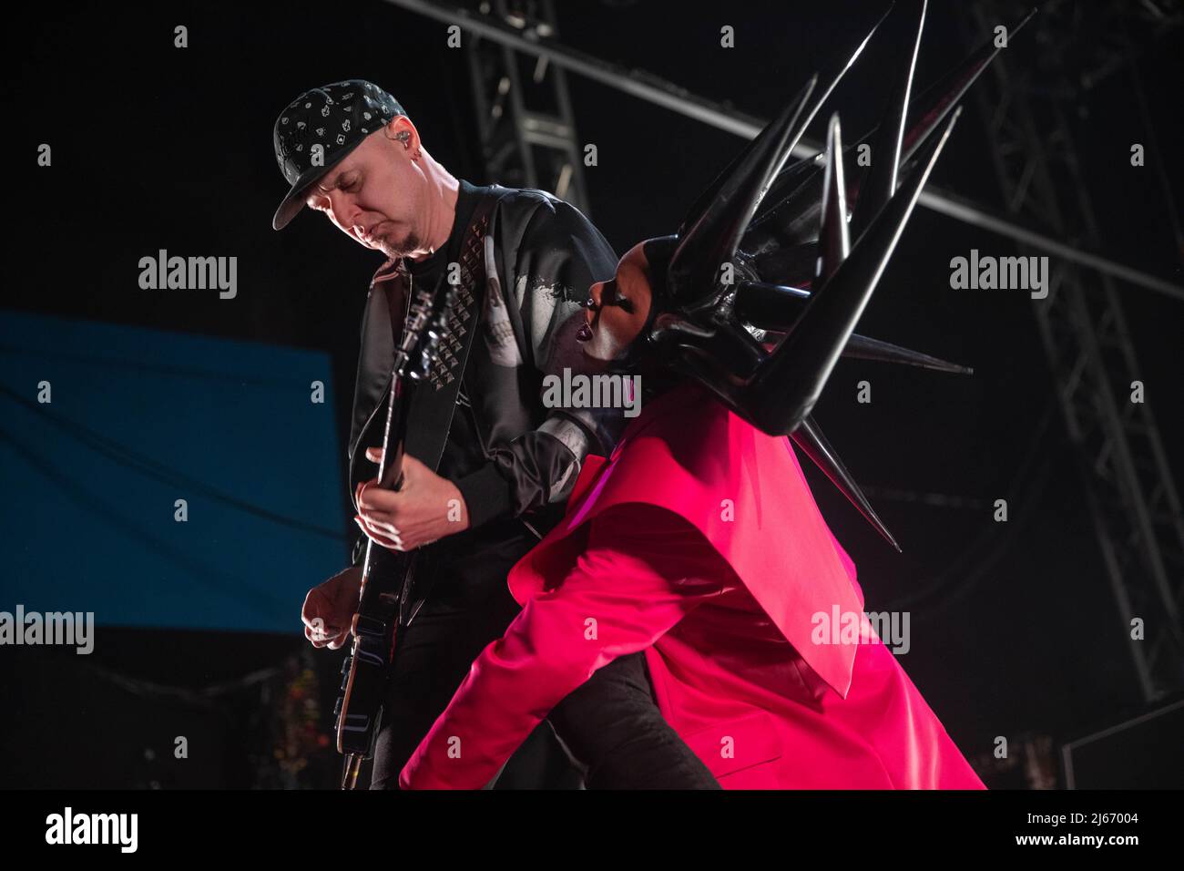 Leeds, Regno Unito. 27th Apr 2022. La band Skunk Anansie si esibisce presso l'Accademia del O2. Credit: Gary Stafford/Alamy Live News Foto Stock