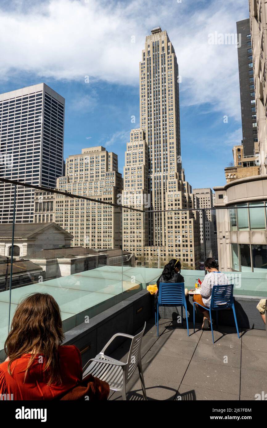 Il tetto della Stavros Niarchos Foundation Library è aperto al pubblico, New York City, USA 2022 Foto Stock