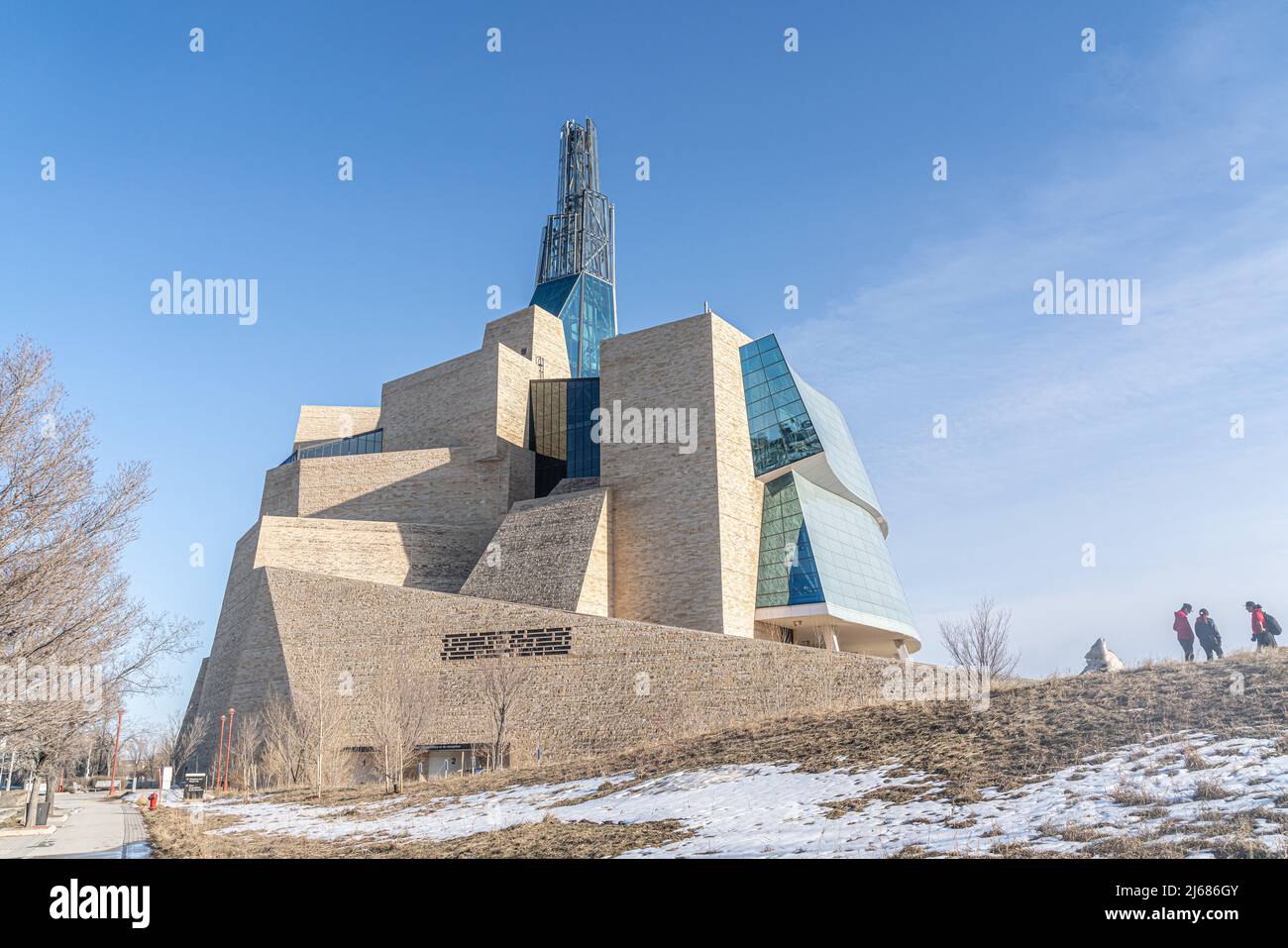 Marzo 23 2022 - Winnipeg Manitoba Canada - il museum del complesso dei diritti umani Foto Stock