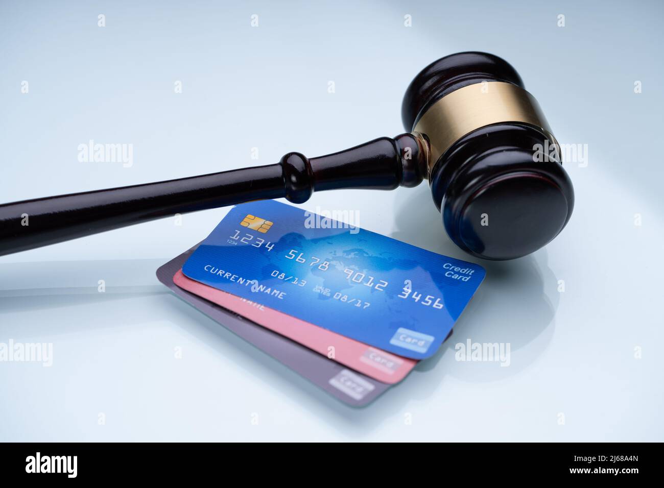 Legge sulla carta di credito e sicurezza elettronica. Denaro elettronico Foto Stock