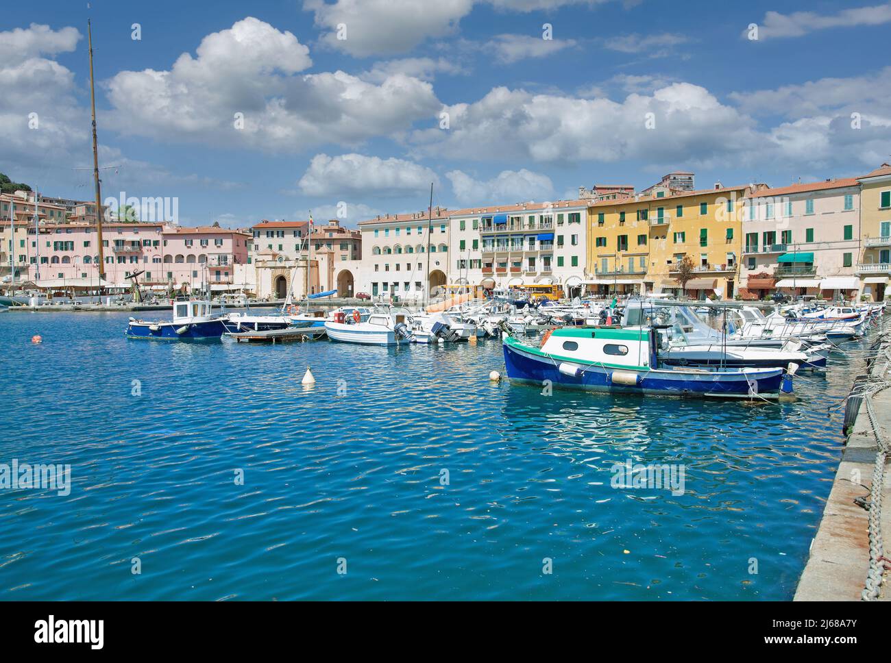 Portoferraio,Isola d'Elba,Toscana,Mar mediterraneo,Italia Foto Stock