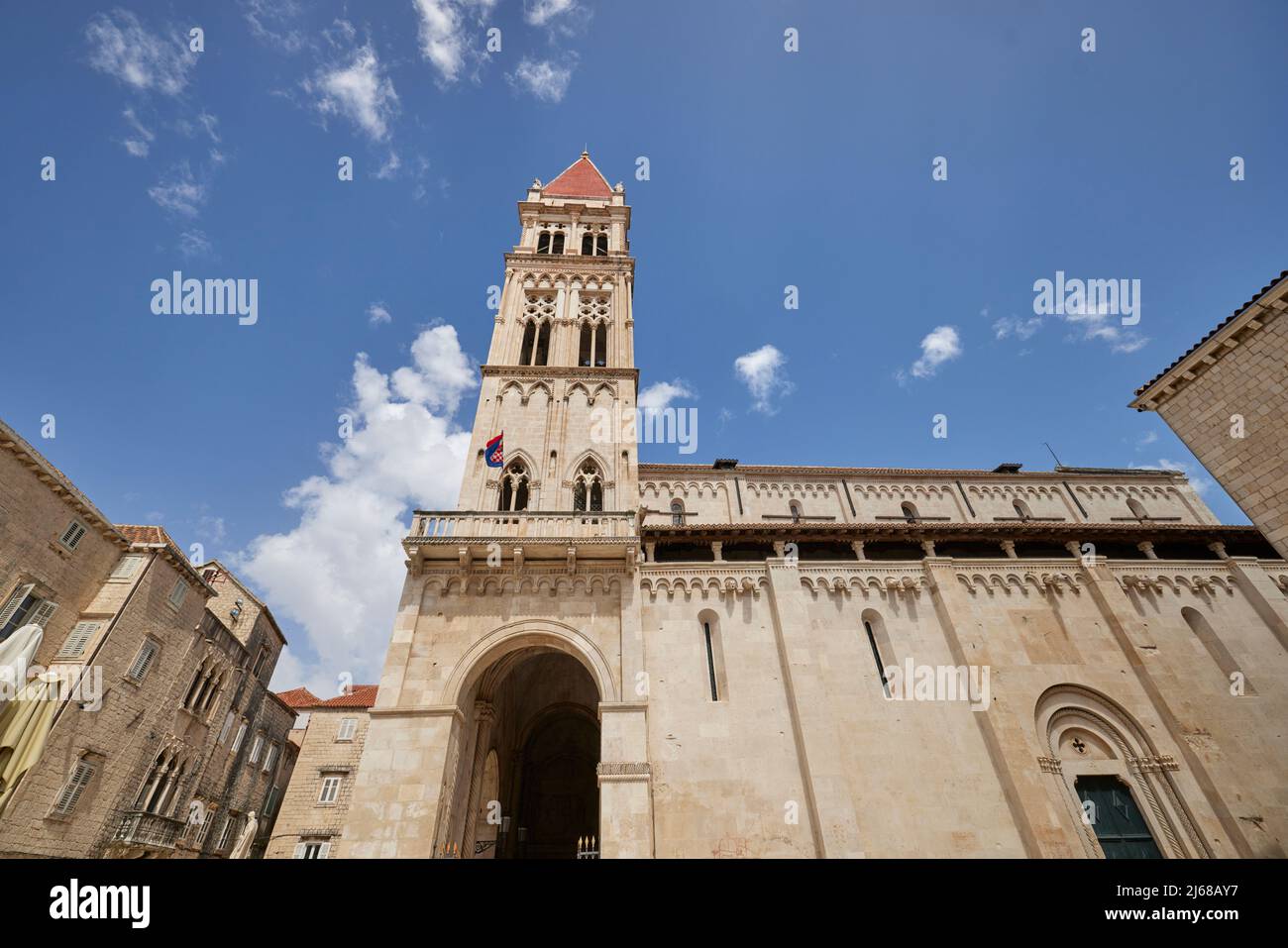 La città di Spalato in Croazia nella regione della Dalmazia, Cattedrale di San Lorenzo Foto Stock