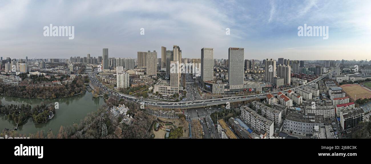Riprese aeree di Anhui hefei Foto Stock