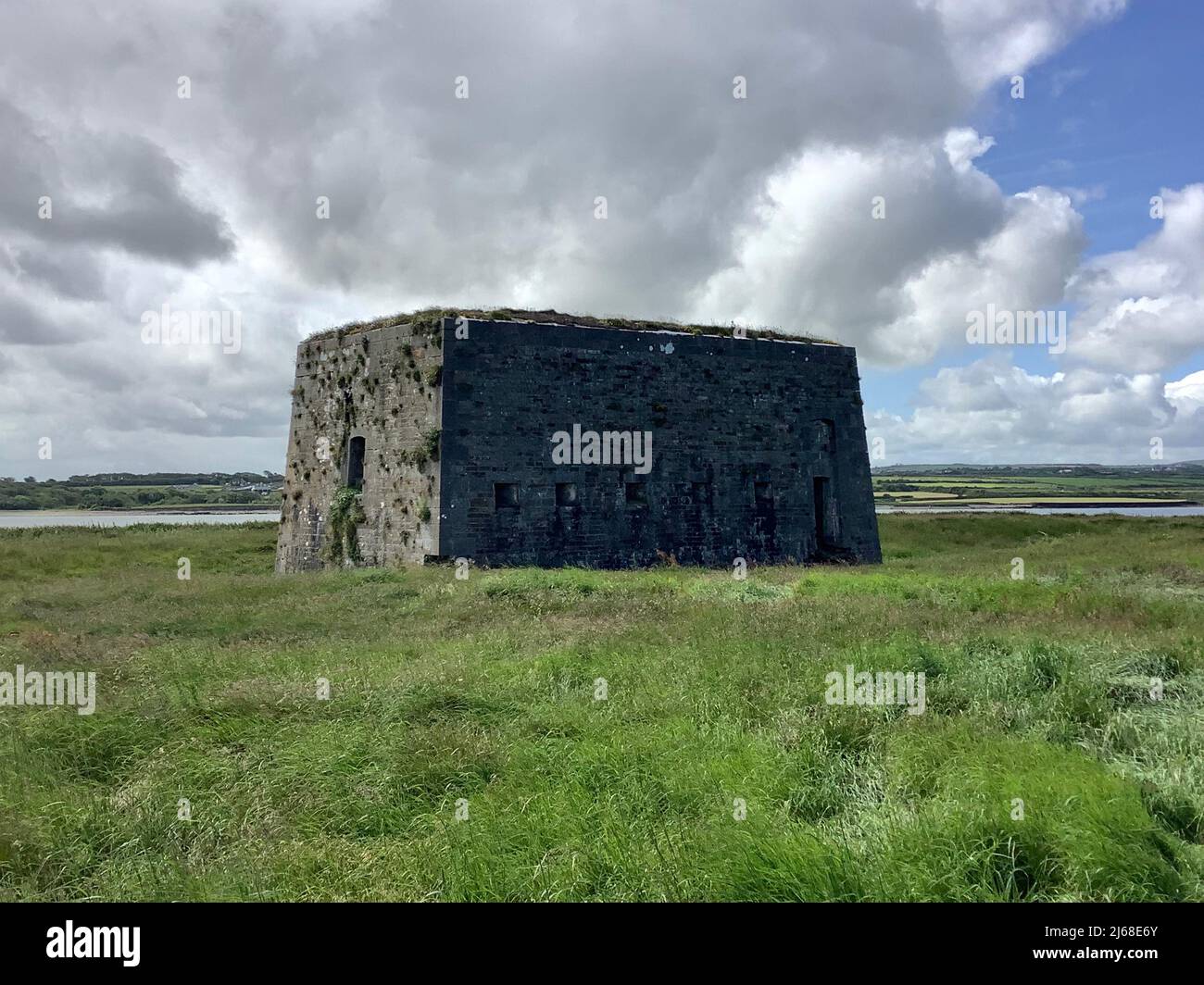 Forte Napoleonico, Carrigfoyle Island, Contea di Kerry, Irlanda Foto Stock